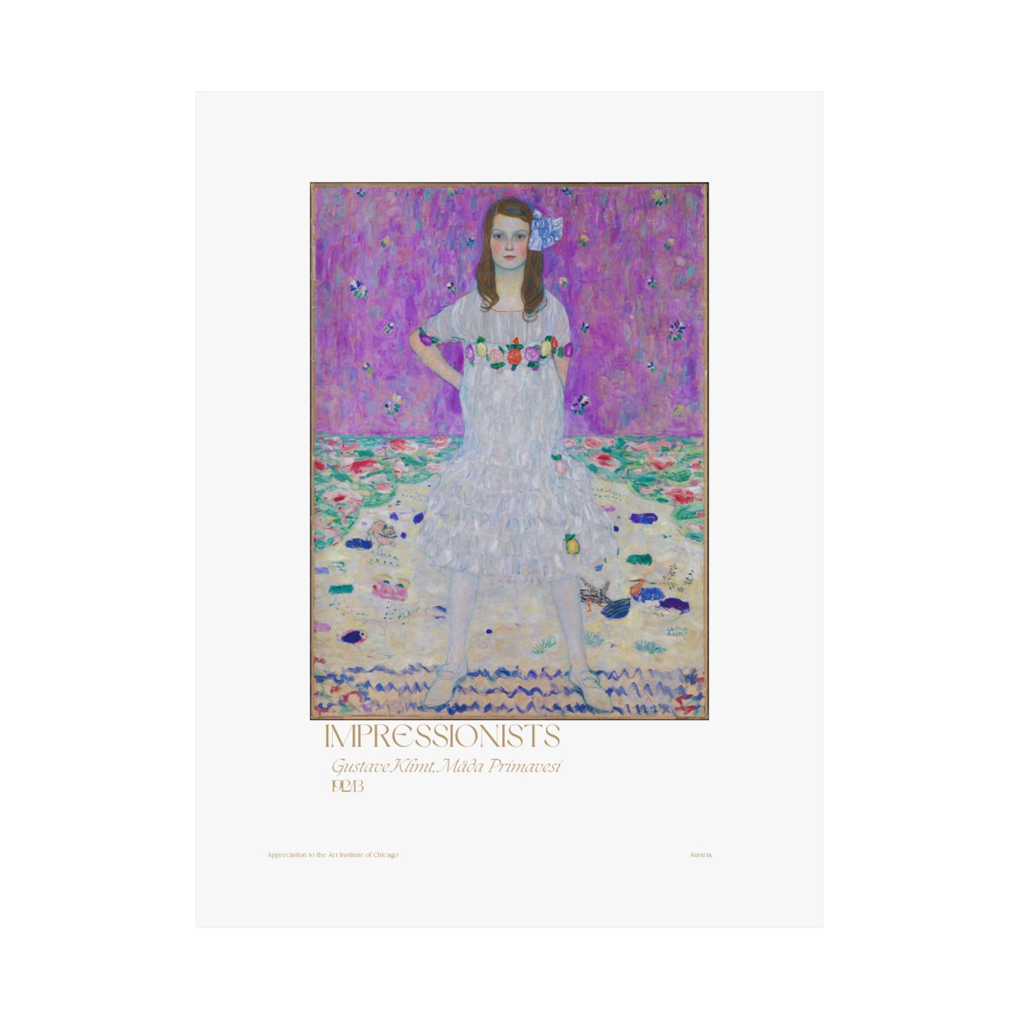 Gustave Klimt, Mäda Primavesi 1923/13 Vertical Poster