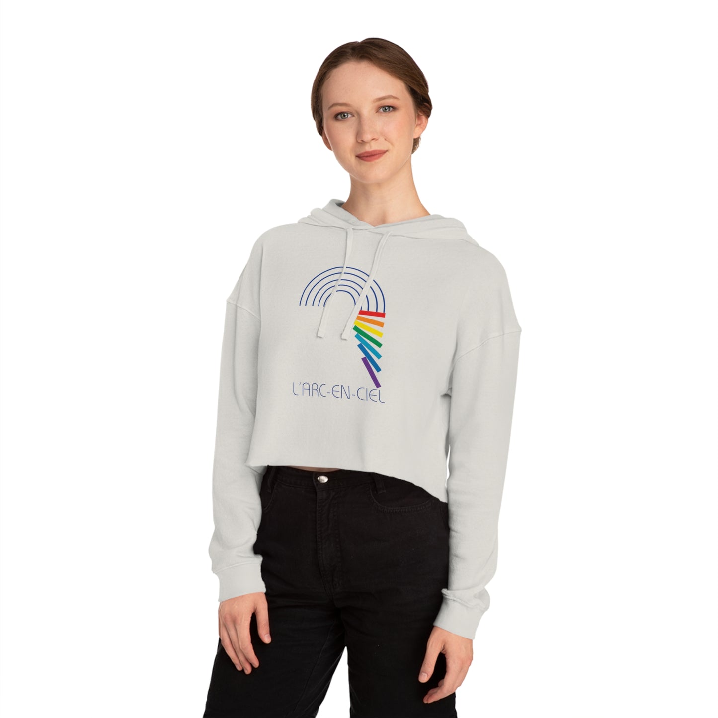 L' Arc-En-Ciel Women’s Cropped Hooded Sweatshirt