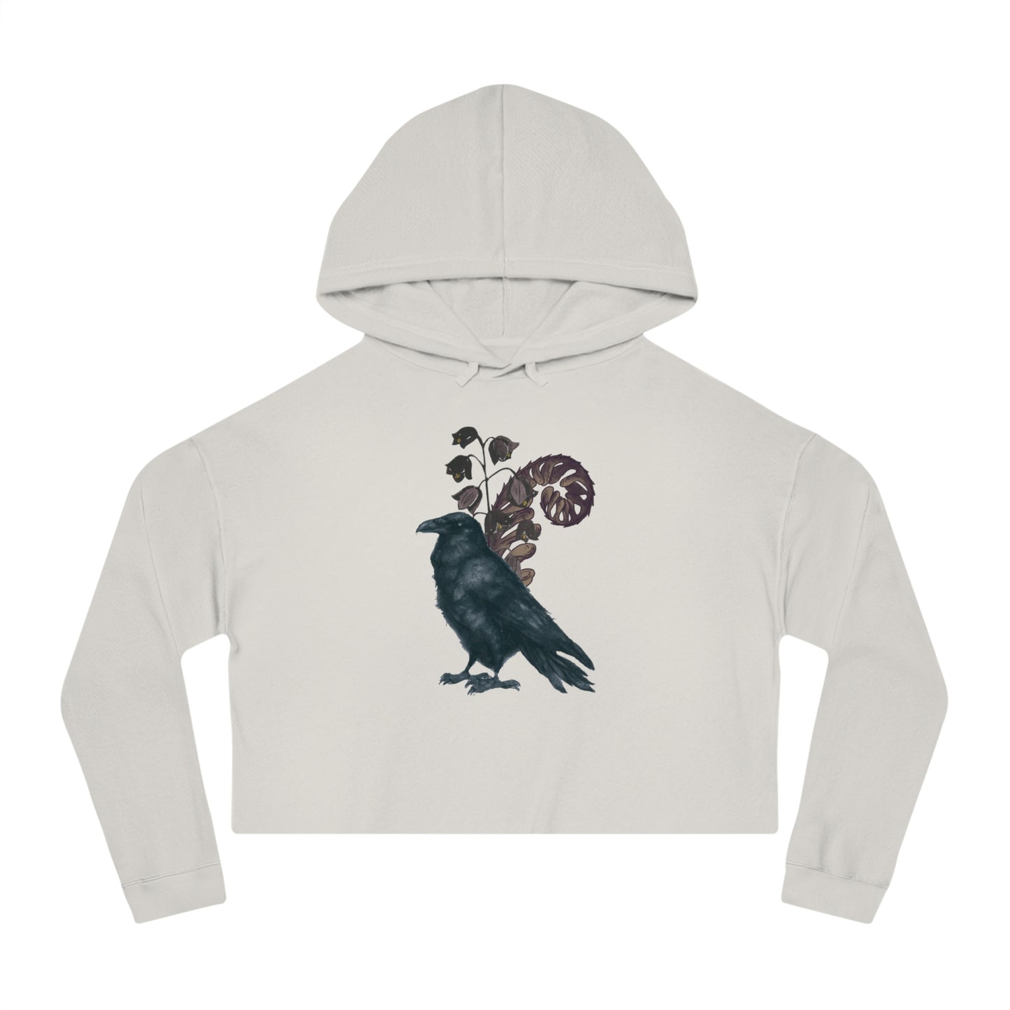 Sudadera corta con capucha para mujer Nevermore