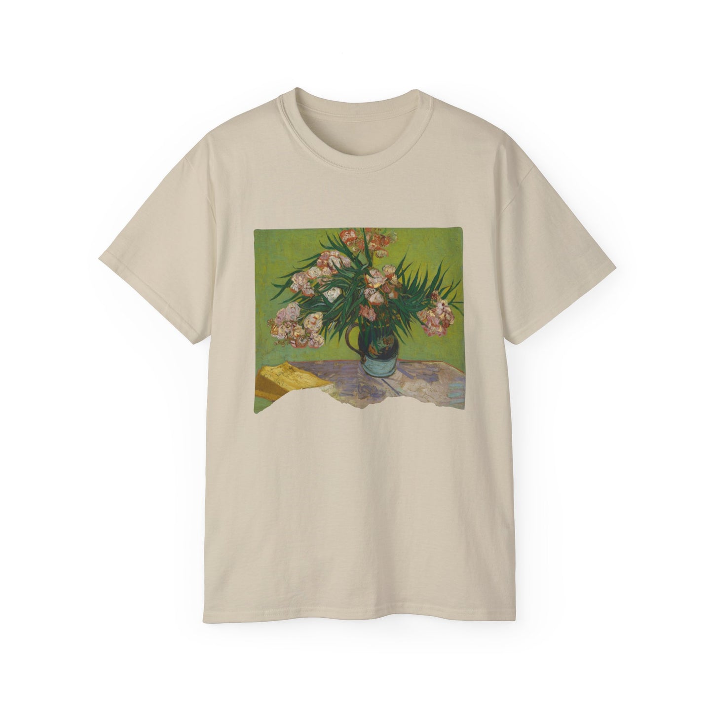 Ripped Vincent Van Gogh, Oleanders 1888 Ultra Cotton Tee