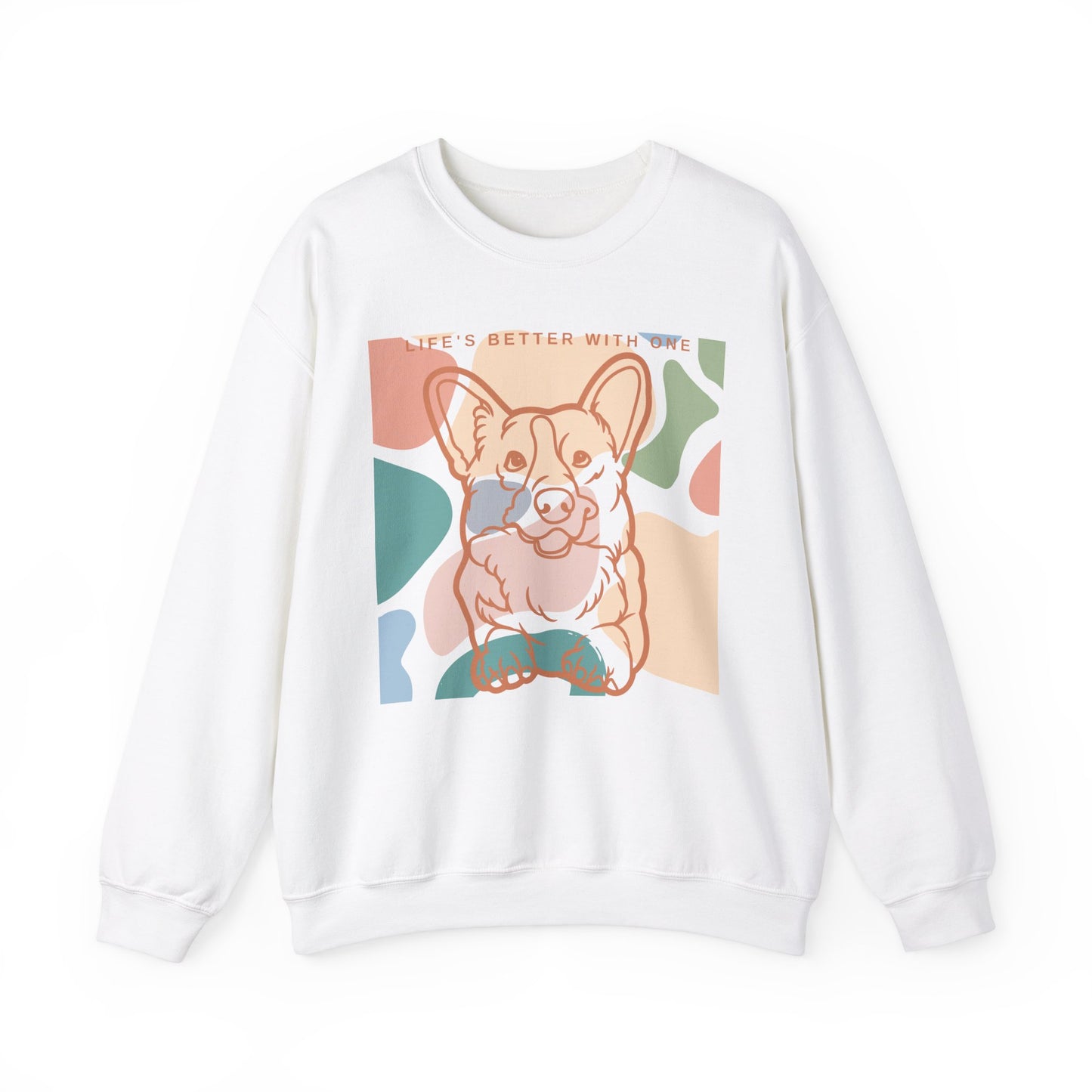 Cute Corgi Unisex Heavy Blend™ Crewneck Sweatshirt Two Sided