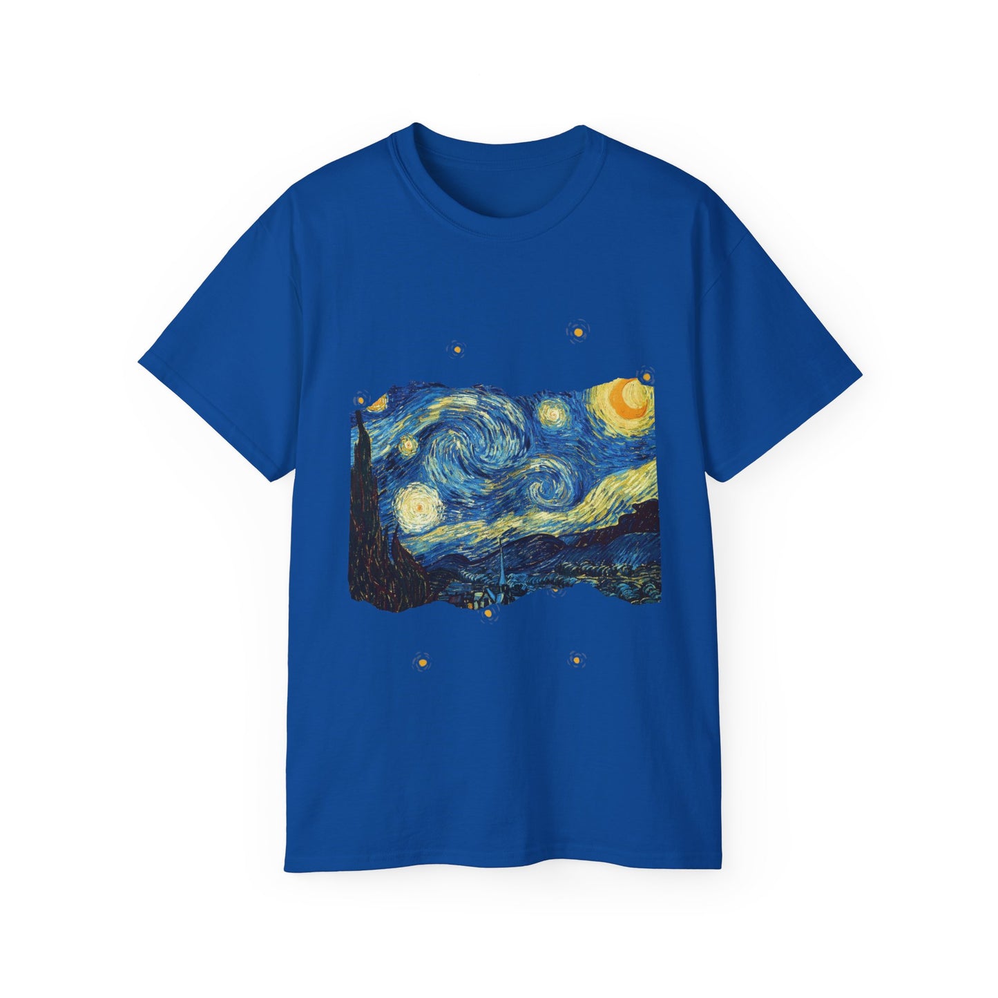 Ripped Vincent Van Gogh, A Starry Night 1889 Ultra Cotton Tee