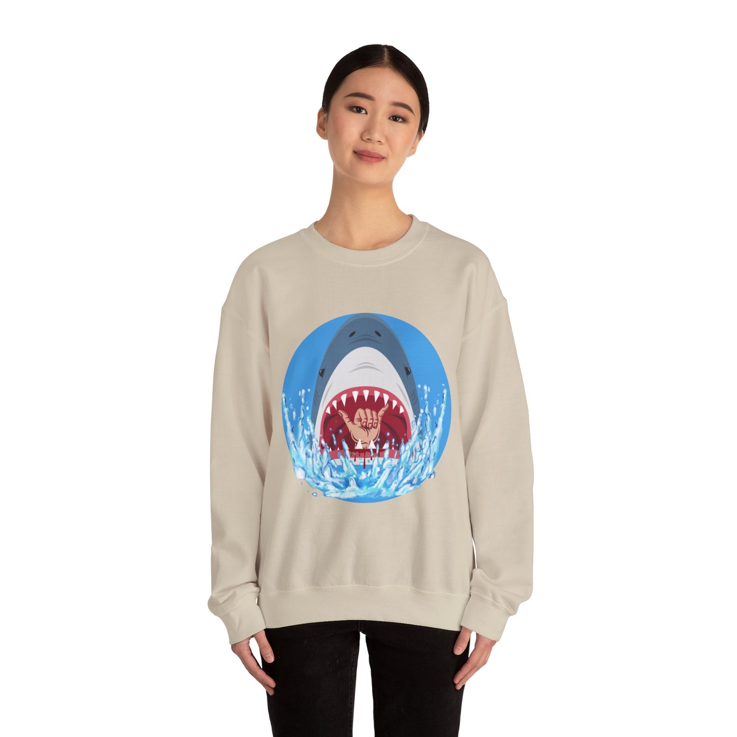 Surfin' Shark Unisex Heavy Blend™ Crewneck Sweatshirt