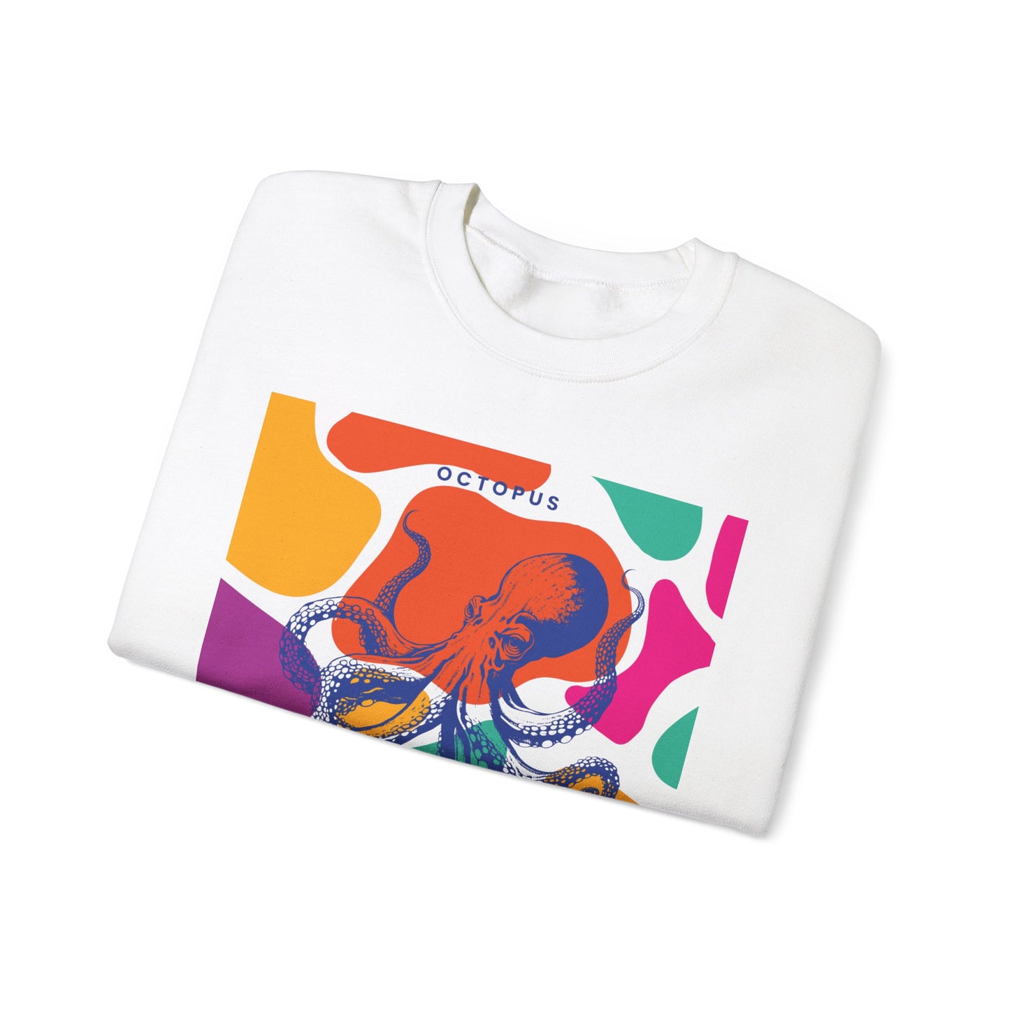 Squishy Sea Genius Octopus Unisex Heavy Blend™ Crewneck Sweatshirt