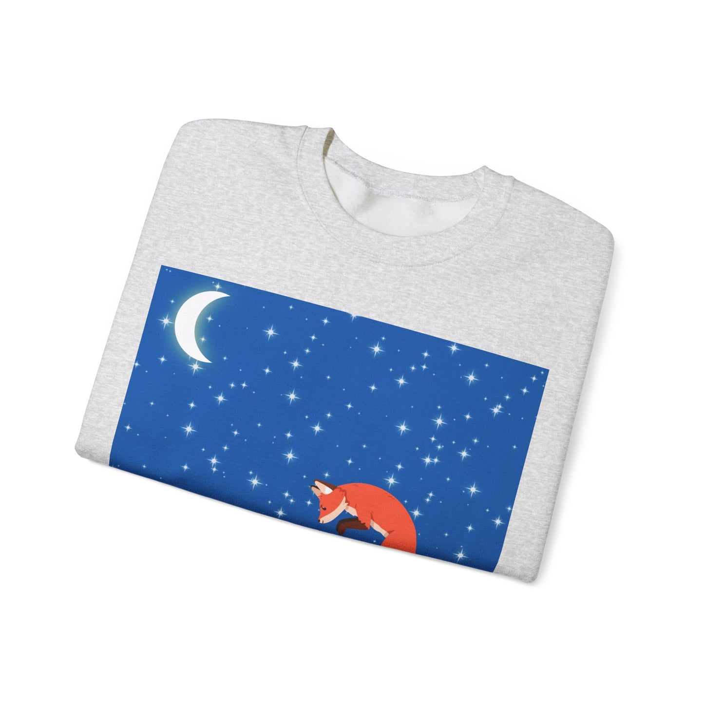 Snow Jumping Fox Unisex Heavy Blend™ Crewneck Sweatshirt EU