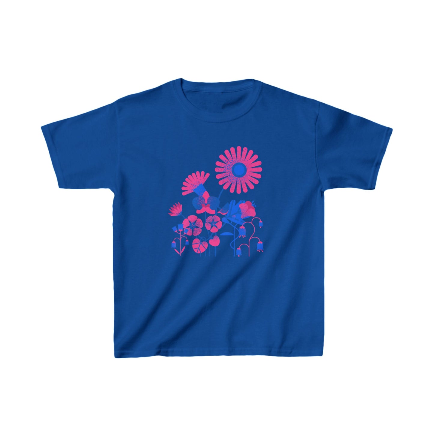 Flowers in Blue Kids Heavy Cotton™ Tee EU