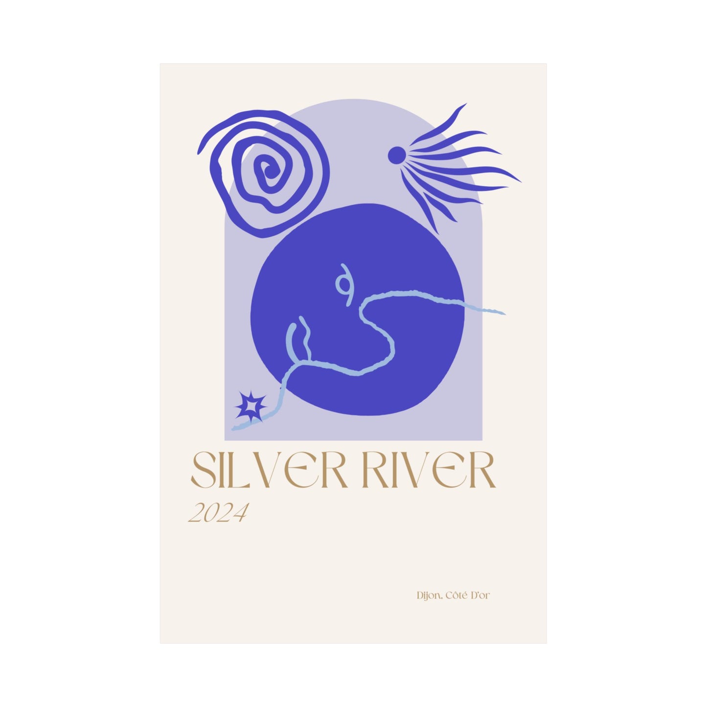 Silver River Vertical Posters