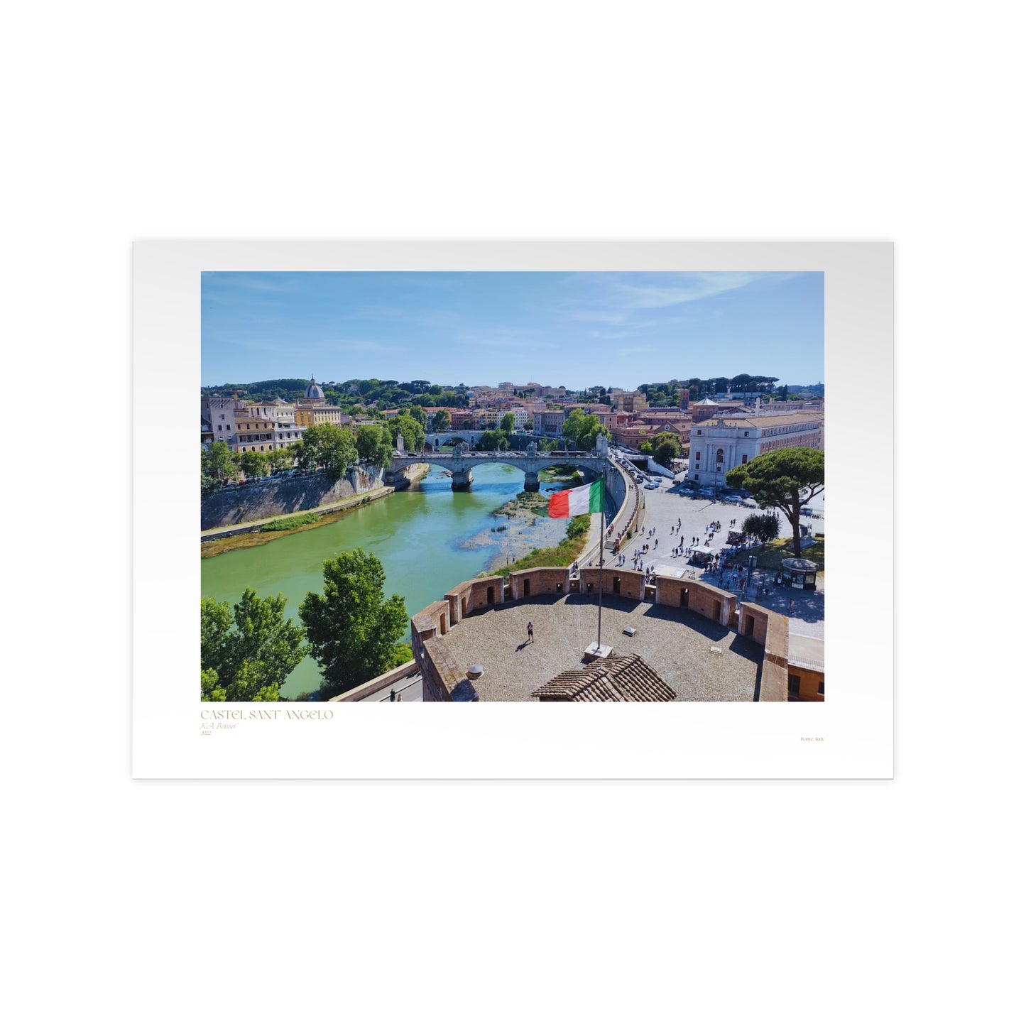 Castel Sant' Angelo Photograph Horizontal Posters EU