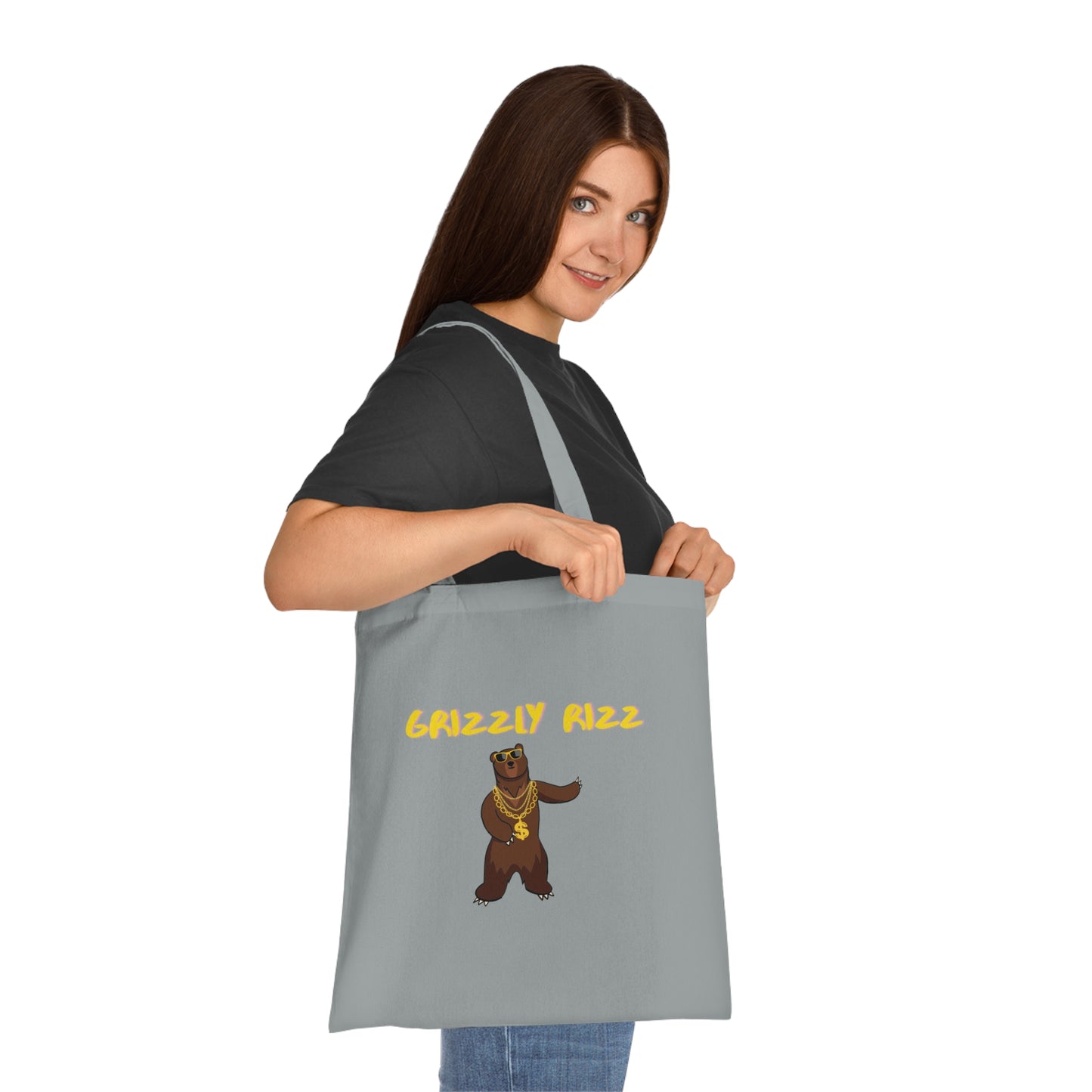 Grizzly Rizz Bear Tote Bag EU