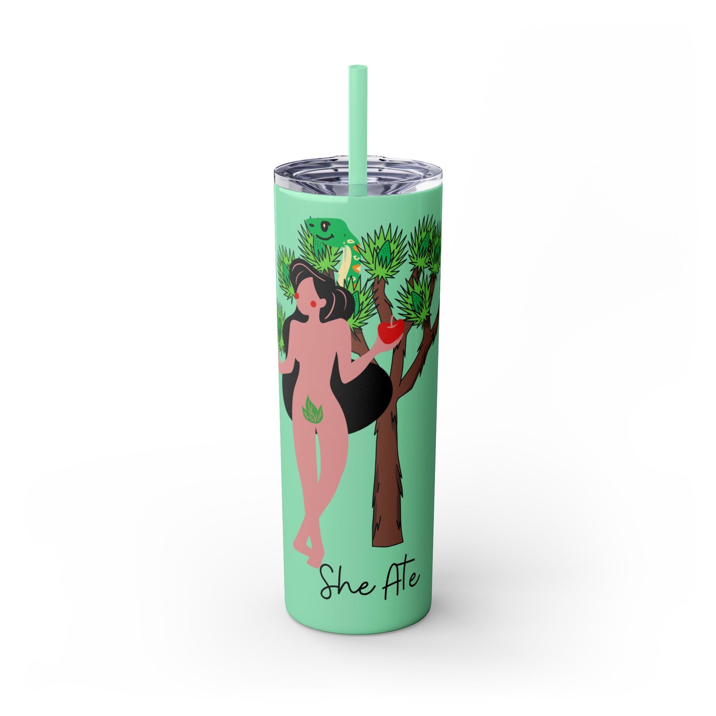 Eve She Ate Tumbler with Straw, 20oz