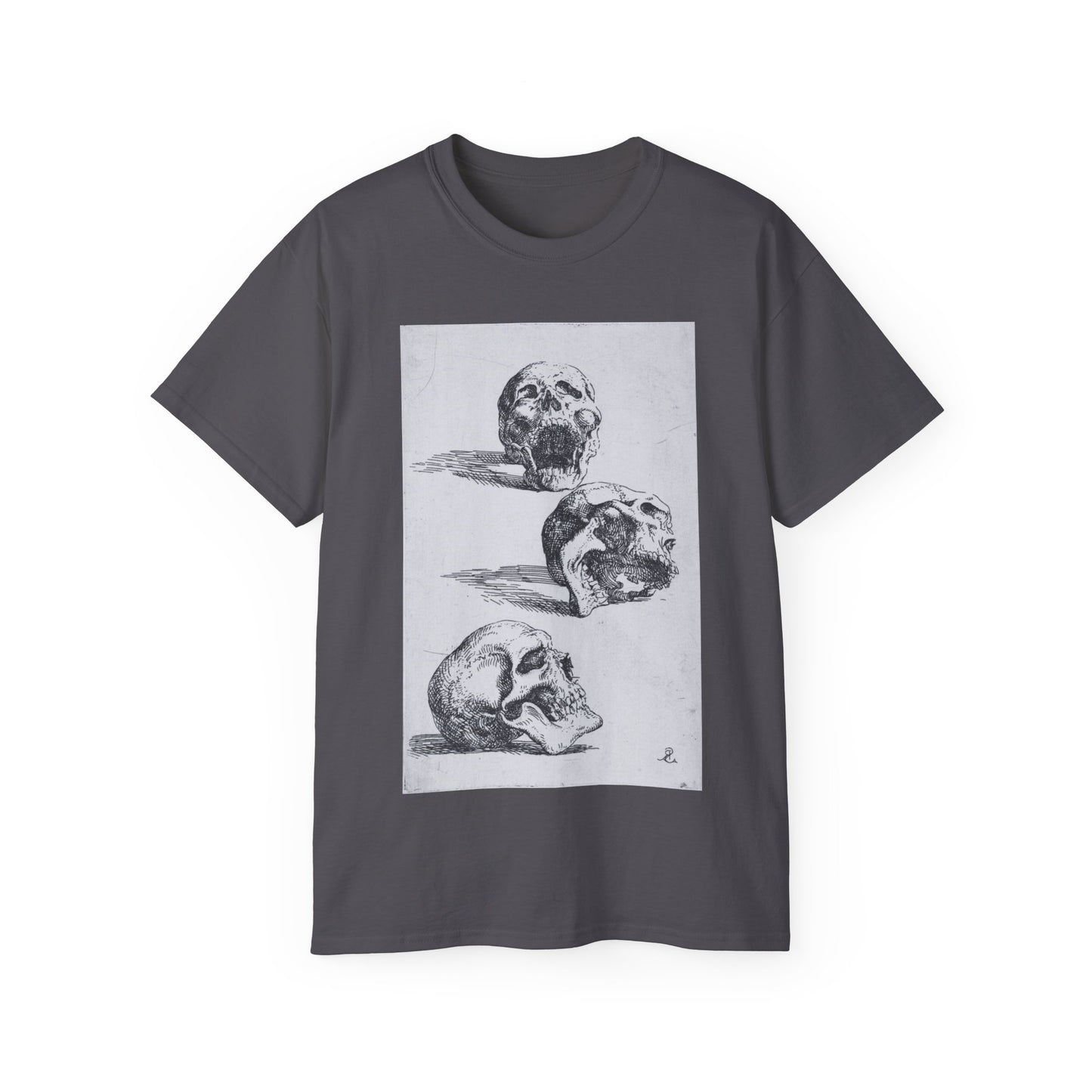 Three Human Skulls Salvator Rosa 1662 Unisex Ultra Cotton Tee