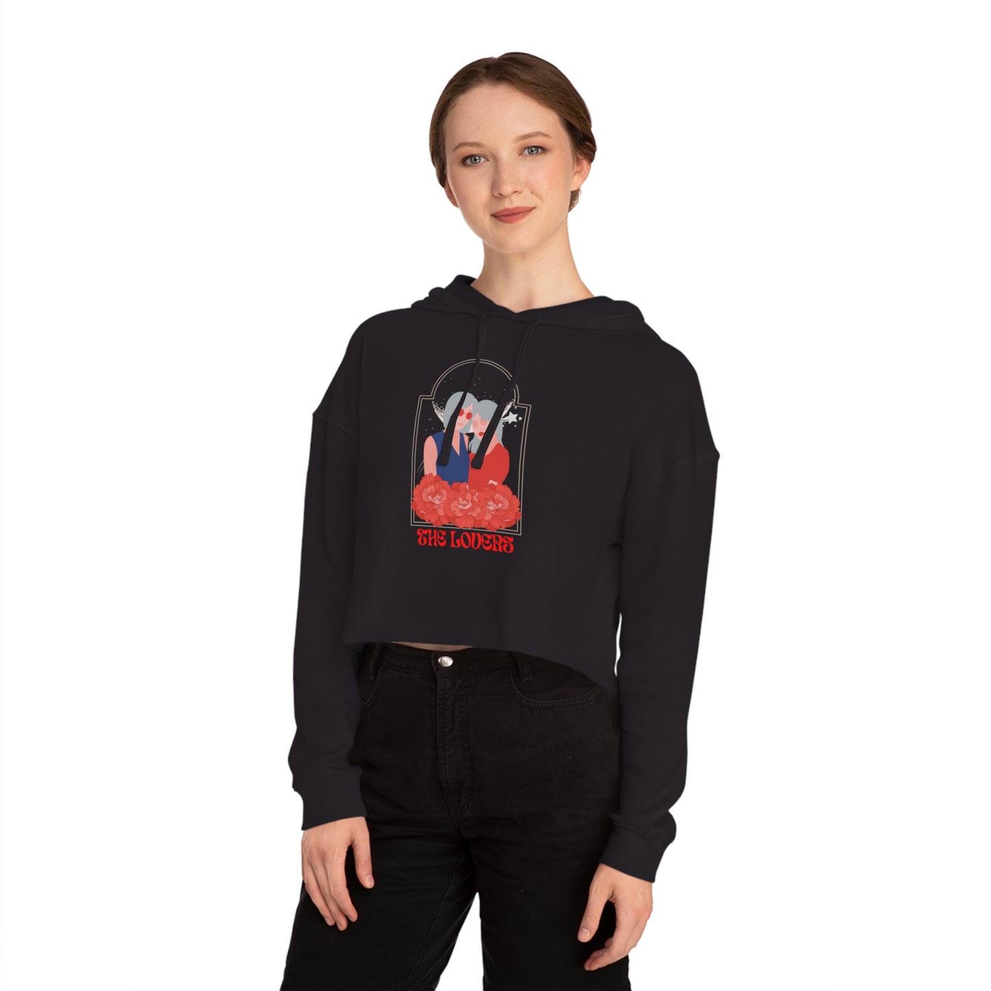 The Lovers Women’s Cropped Hooded Sweatshirt