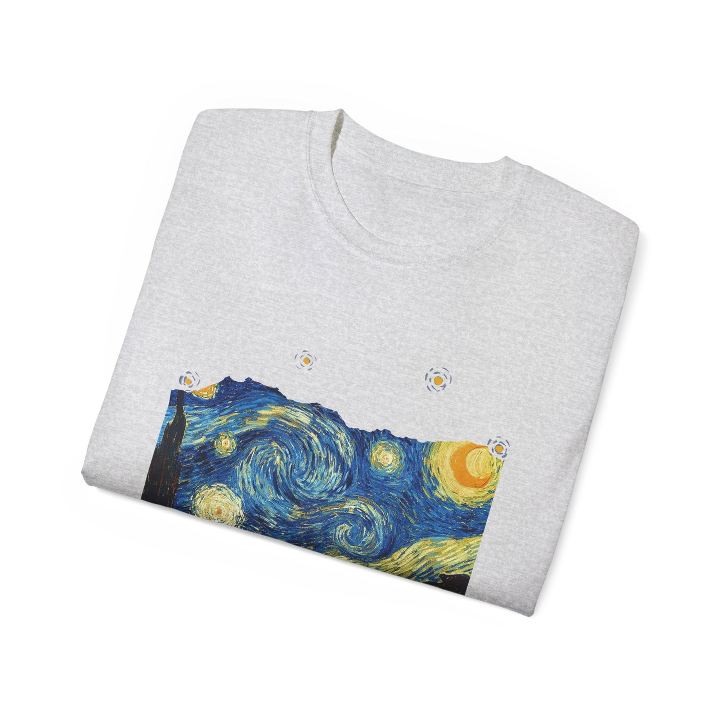 Ripped Vincent Van Gogh, A Starry Night 1889 Ultra Cotton Tee