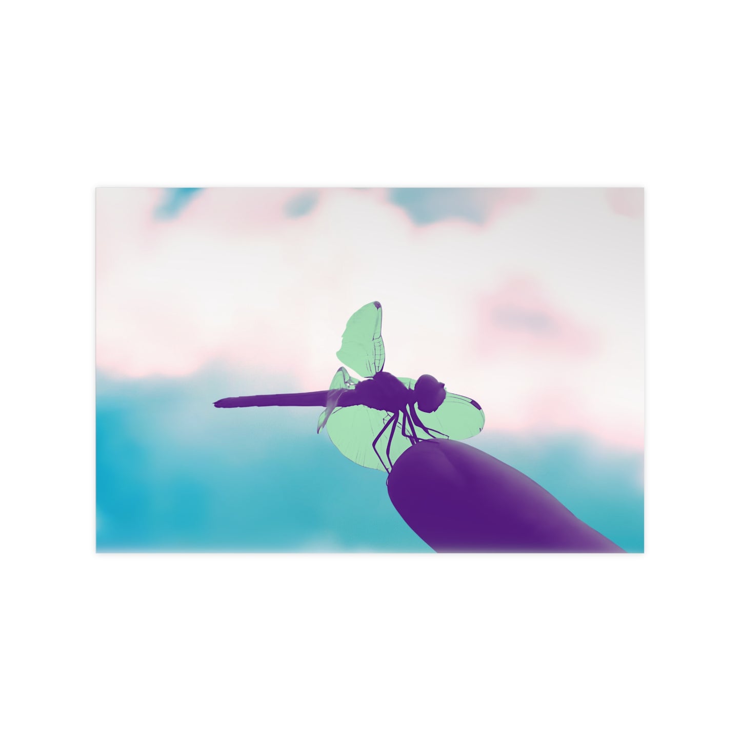 Dragonfly Dreamy Matte Photograph Horizontal Posters EU