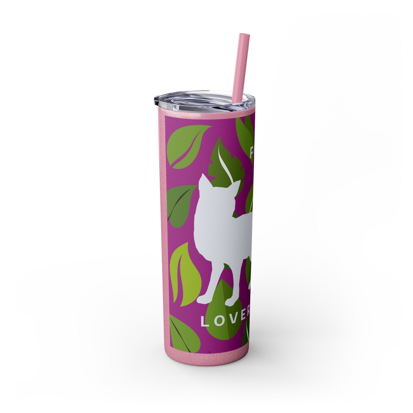 Fox Lovers Club Tumbler with Straw, 20oz