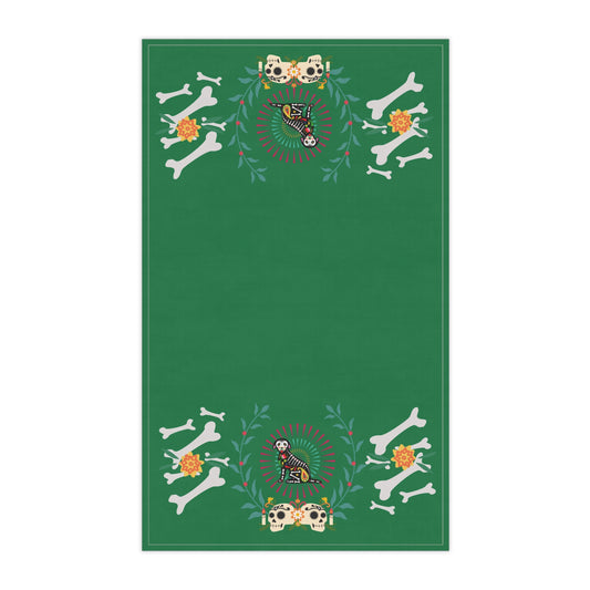 Dia De La Doggie Green Towels cotton