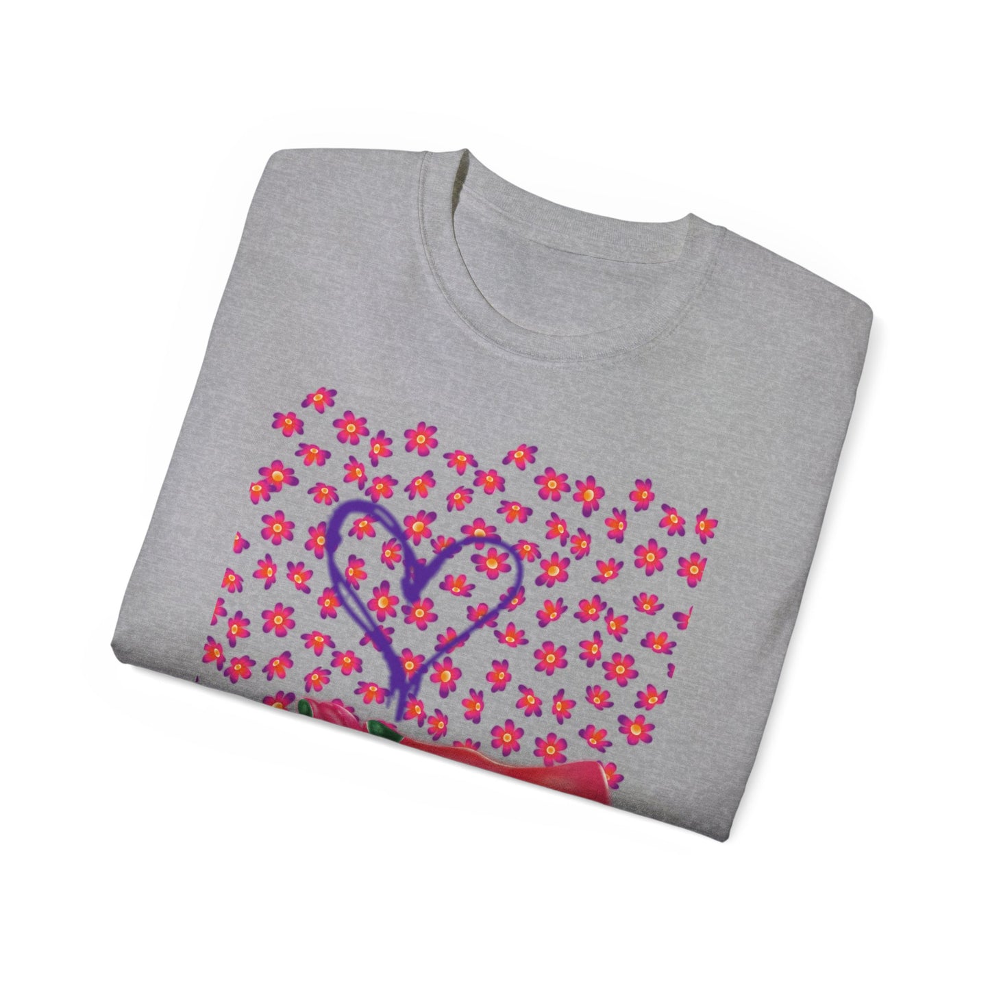 Camiseta unisex de algodón ultra fino My Heart de la UE 