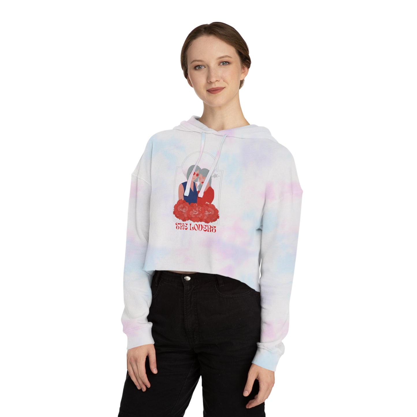 The Lovers Women’s Cropped Hooded Sweatshirt