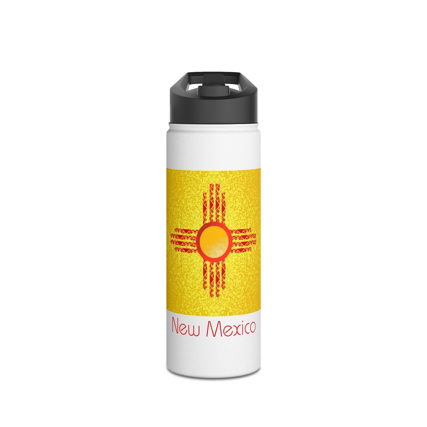 Modern New Mexico Stainless Steel Water Bottle, Standard Lid