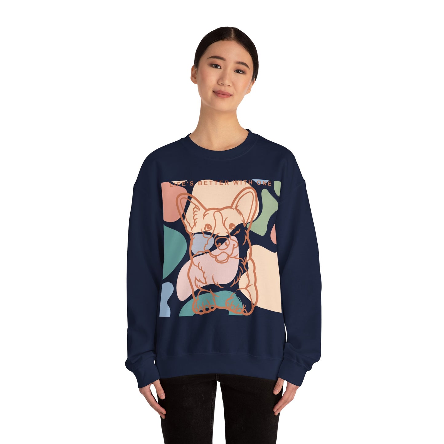 Cute Corgi Unisex Heavy Blend™ Crewneck Sweatshirt EU