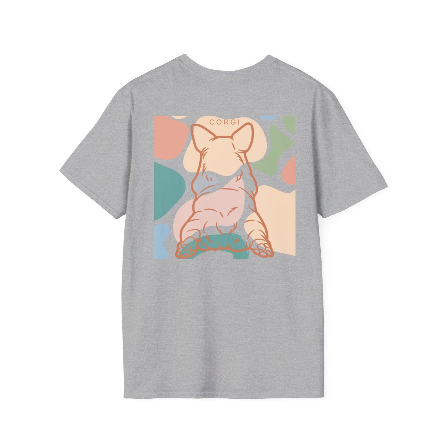 Cute corgi Unisex Softstyle T-Shirt EU Two Sided