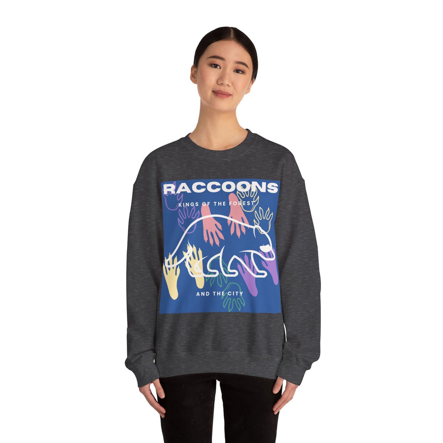 Kings of City Forest Raccoons Unisex Heavy Blend™ Crewneck Sweatshirt EU