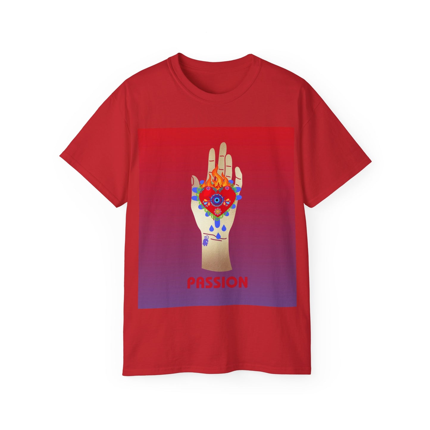 Passions Burning Heart Illustration Ultra Cotton Tee