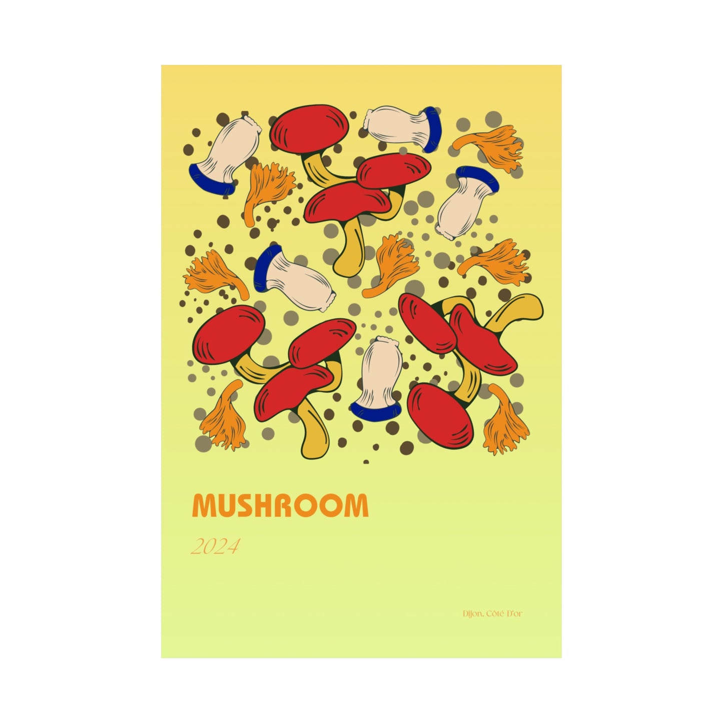 Mushrooms Vertical Posters