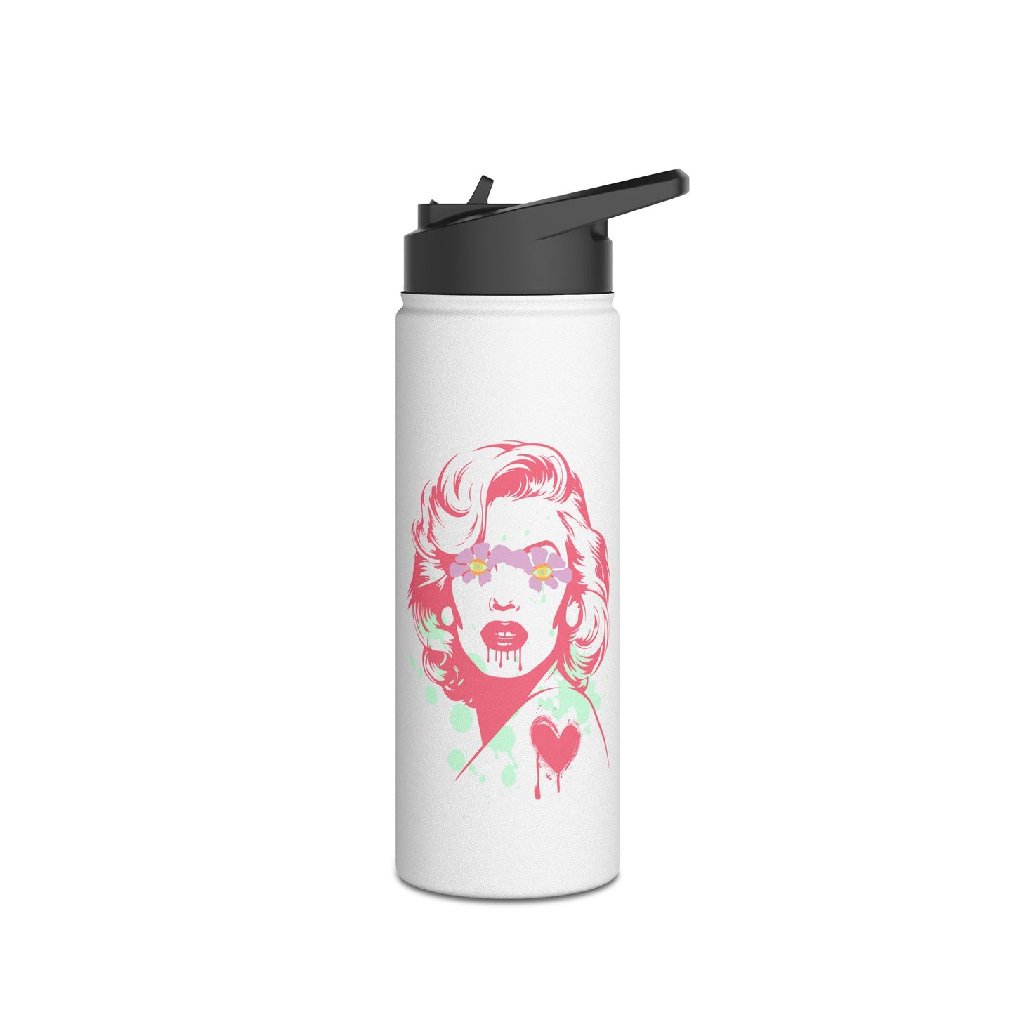 Norma Graffiti  Stainless Steel Water Bottle, Standard Lid