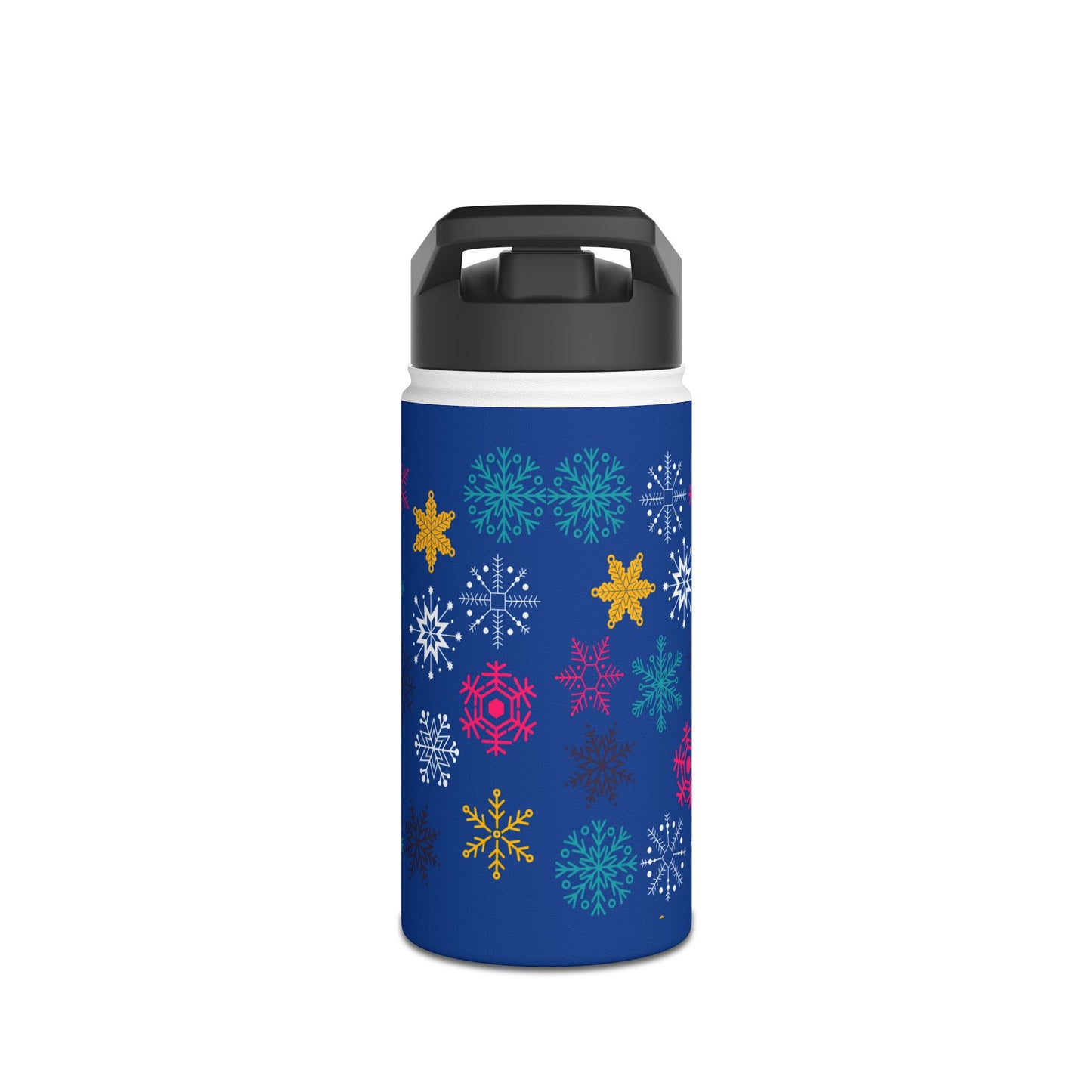 Let it Snow Stainless Steel Water Bottle, Standard Lid