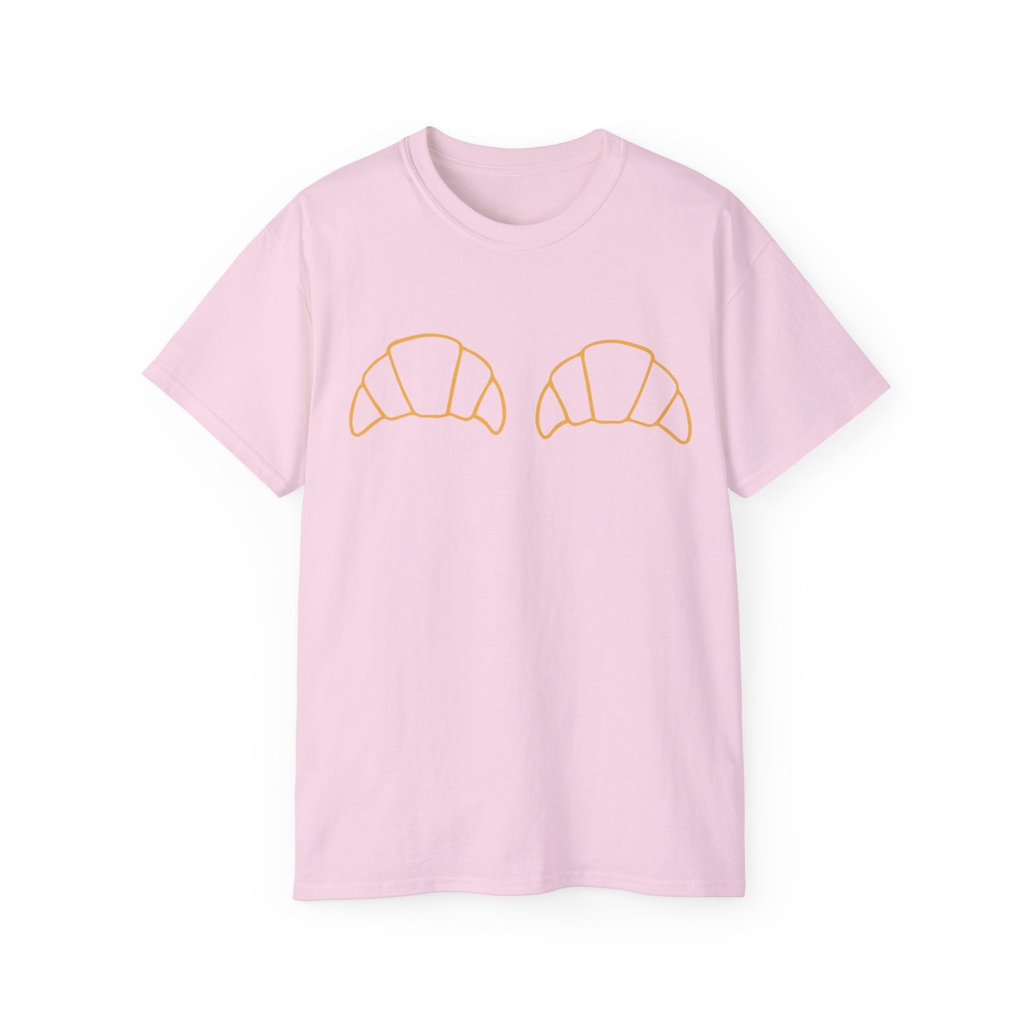 Camiseta unisex de algodón ultrafino con estampado de croissants Itty Bitty