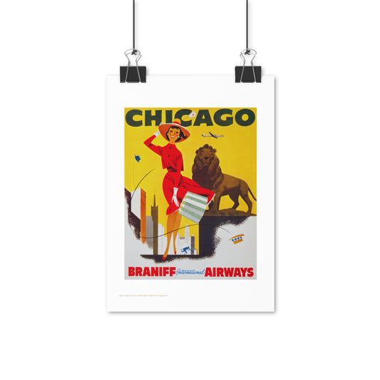 Chicago Illustration Vertical Poster EU