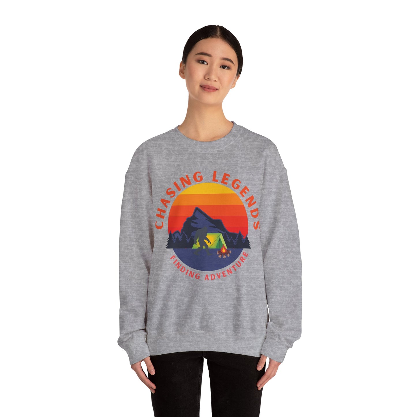 Bigfoot Adventure: Chasing Legends Unisex Heavy Blend™ Crewneck Sweatshirt EU