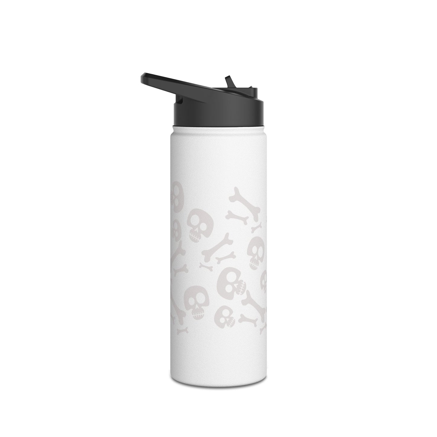 Skull and Bones Stainless Steel Water Bottle, Standard Lid