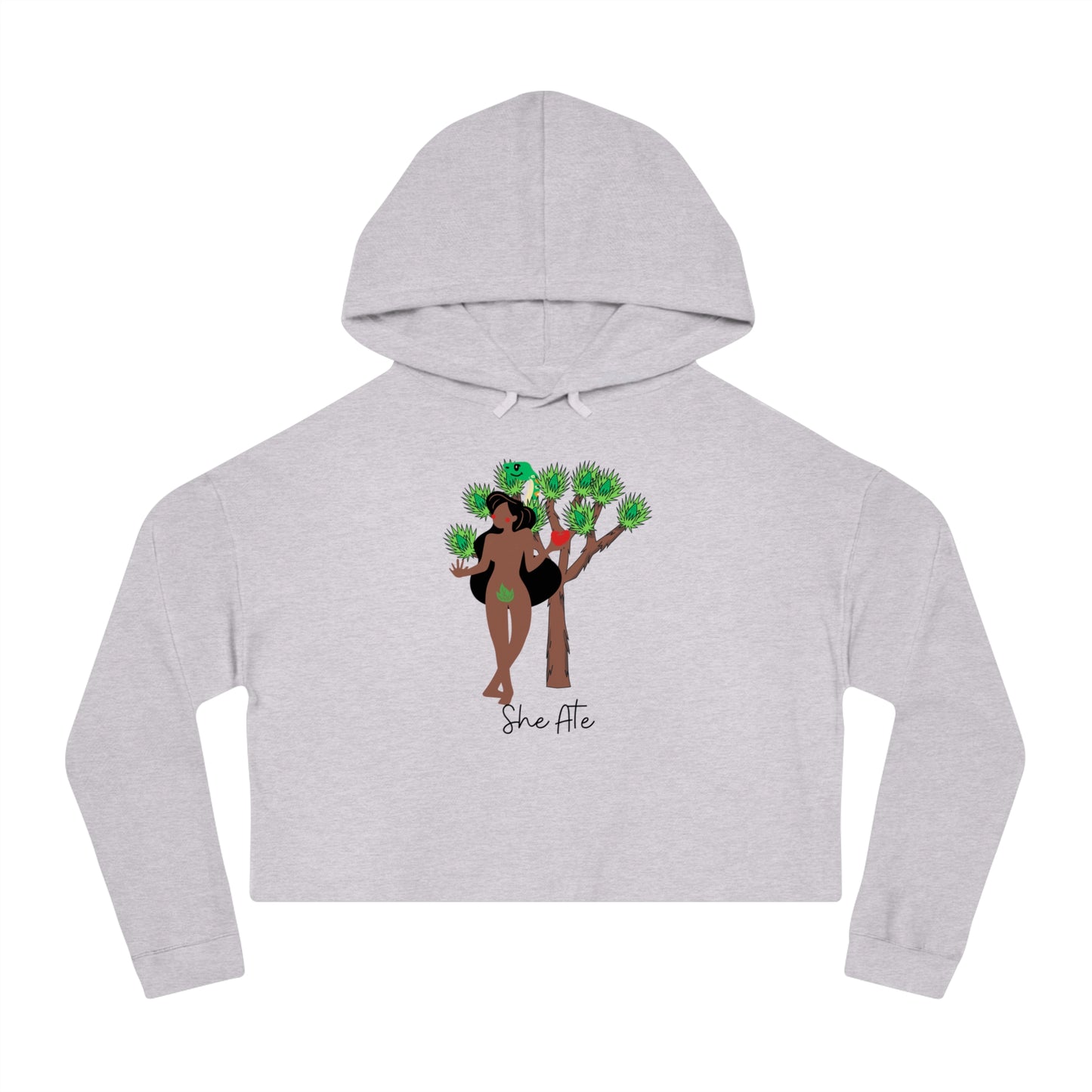 Eve She Ate Crop Hoodie