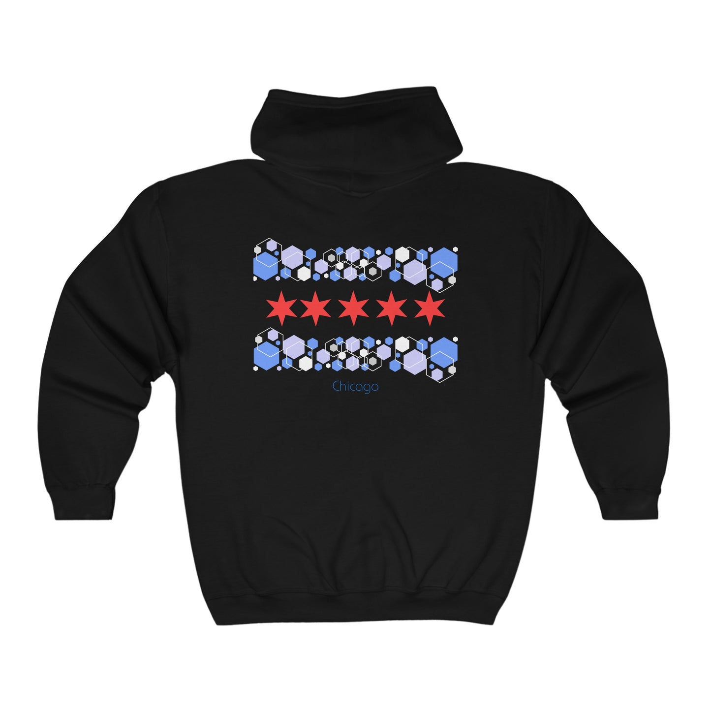 Modern Chicago Unisex Heavy Blend™ Full Zip Hooded Sweatshirt