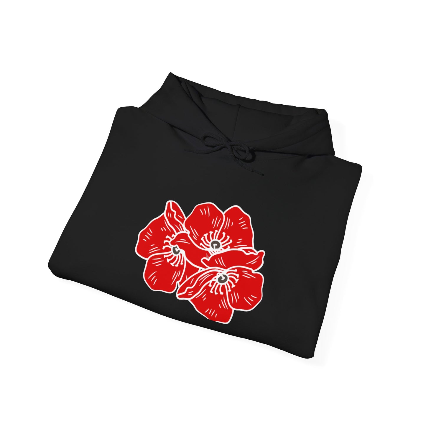 Sudadera con capucha unisex Poppies Heavy Blend™