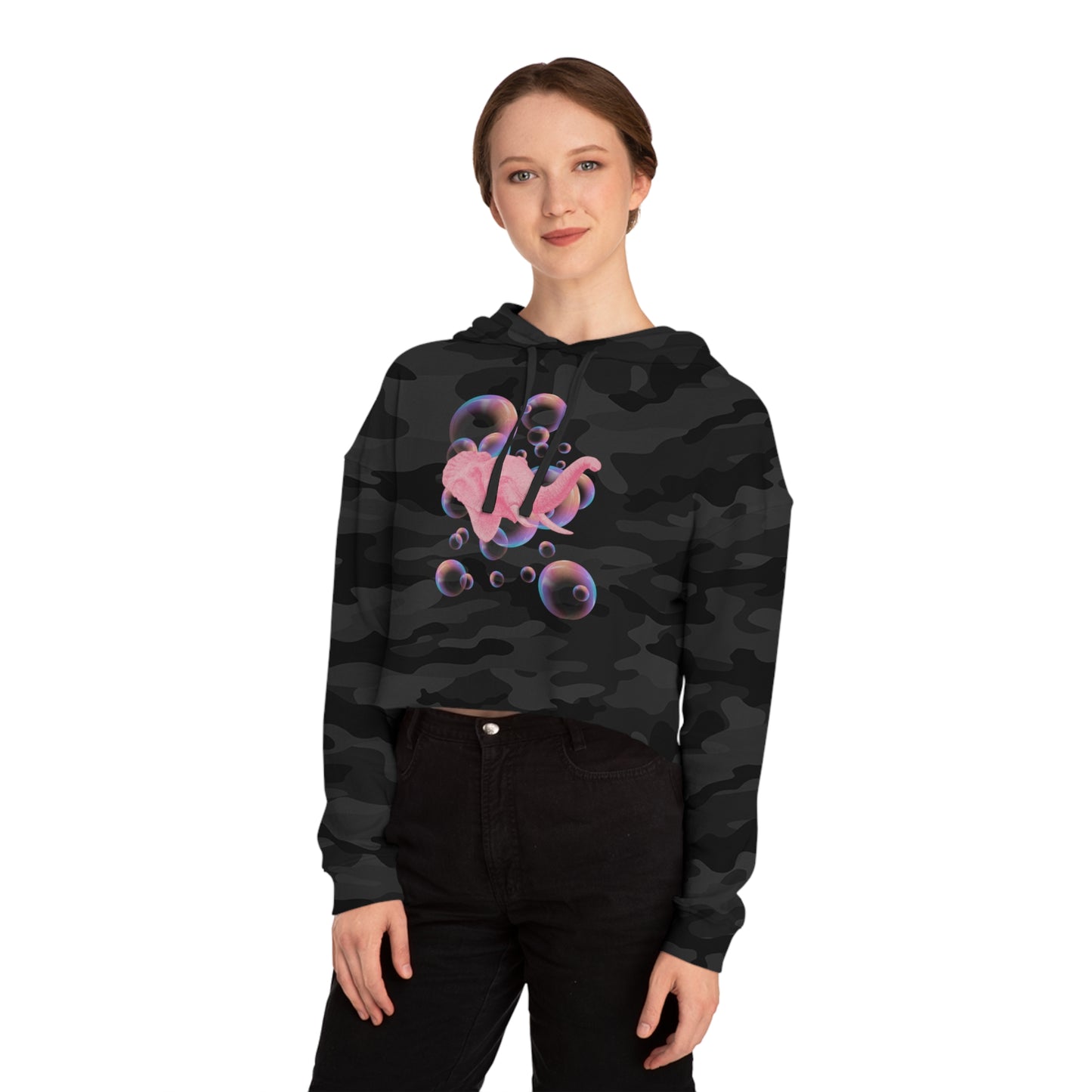 Bubbles Women’s Cropped Hooded Sweatshirt