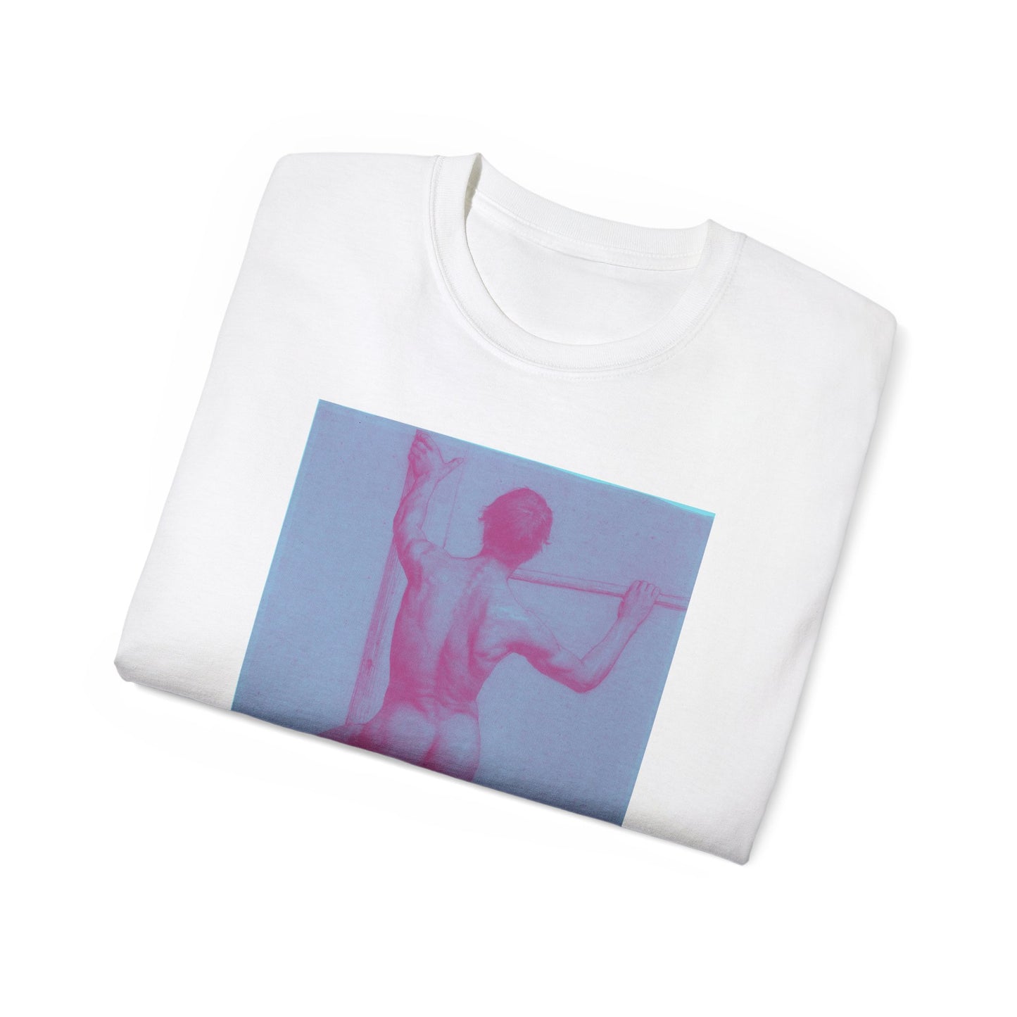 Gustav Klimt, Male Nude with Left Foot on a Pedestal 1879 Unisex Ultra Cotton Tee