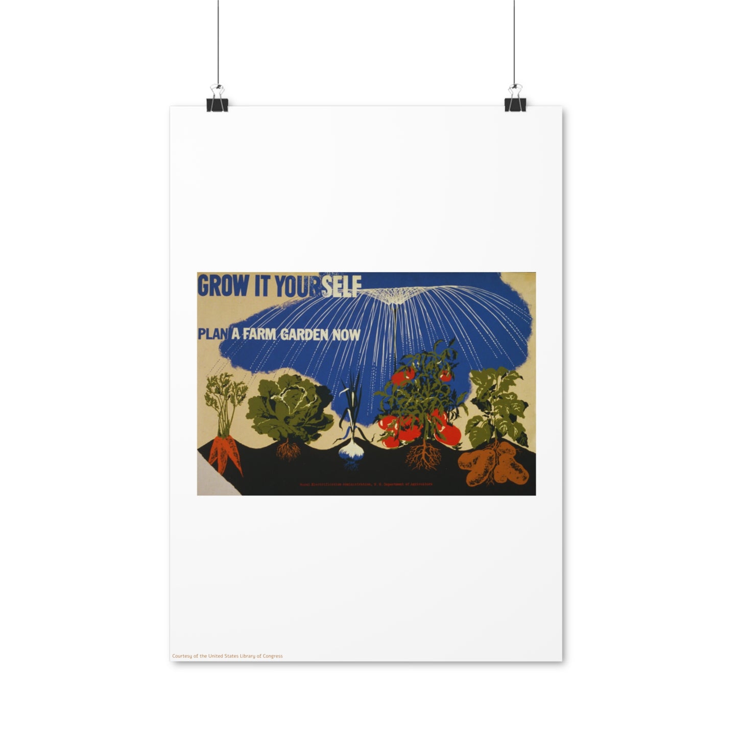 Garden Illustration Vertical Poster EU