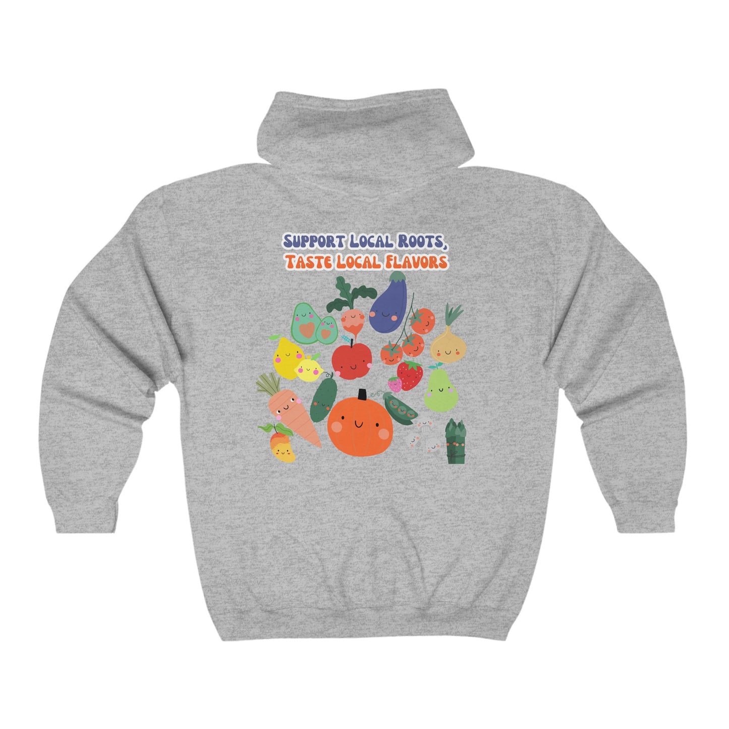 Local Roots, Local Flavors Unisex Heavy Blend™ Full Zip Hooded Sweatshirt