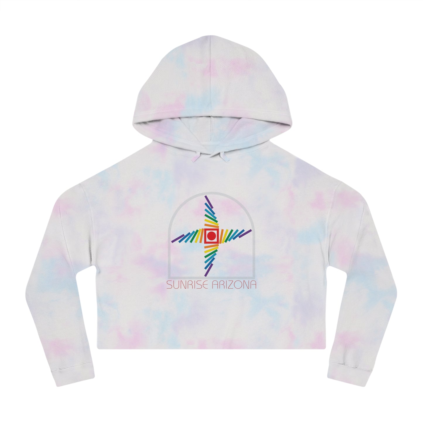 Arizona Sunrise  Women’s Cropped Hooded Sweatshirt