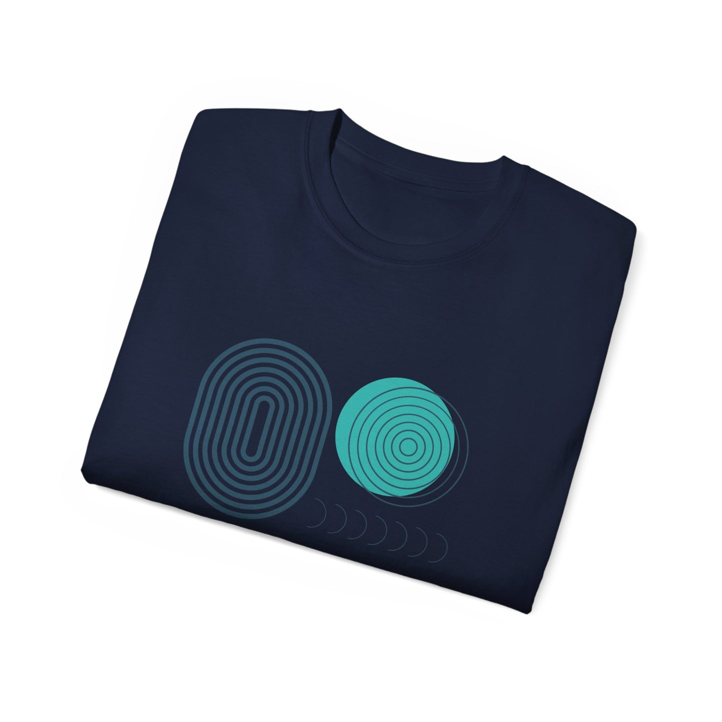 Blue Geometry Illustration Ultra Cotton Tee