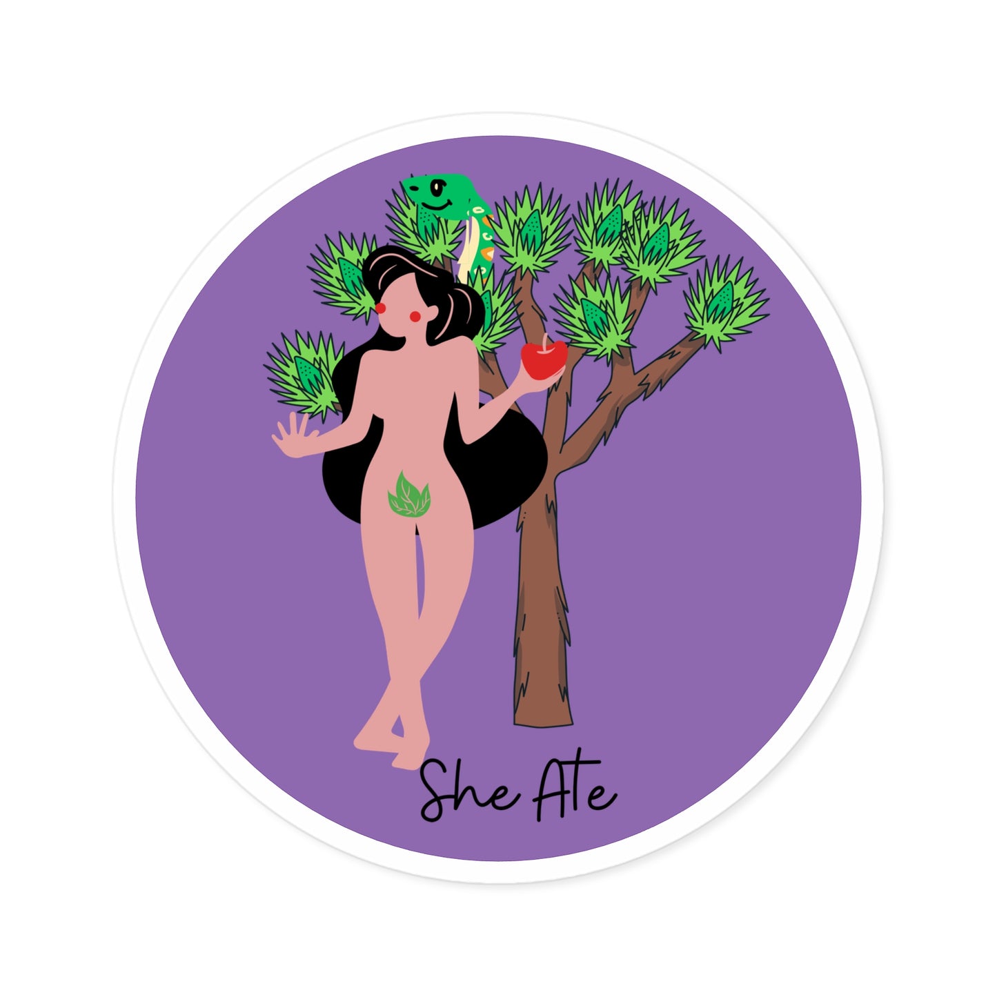 Eve She Ate Indoor/Outdoor Stickers