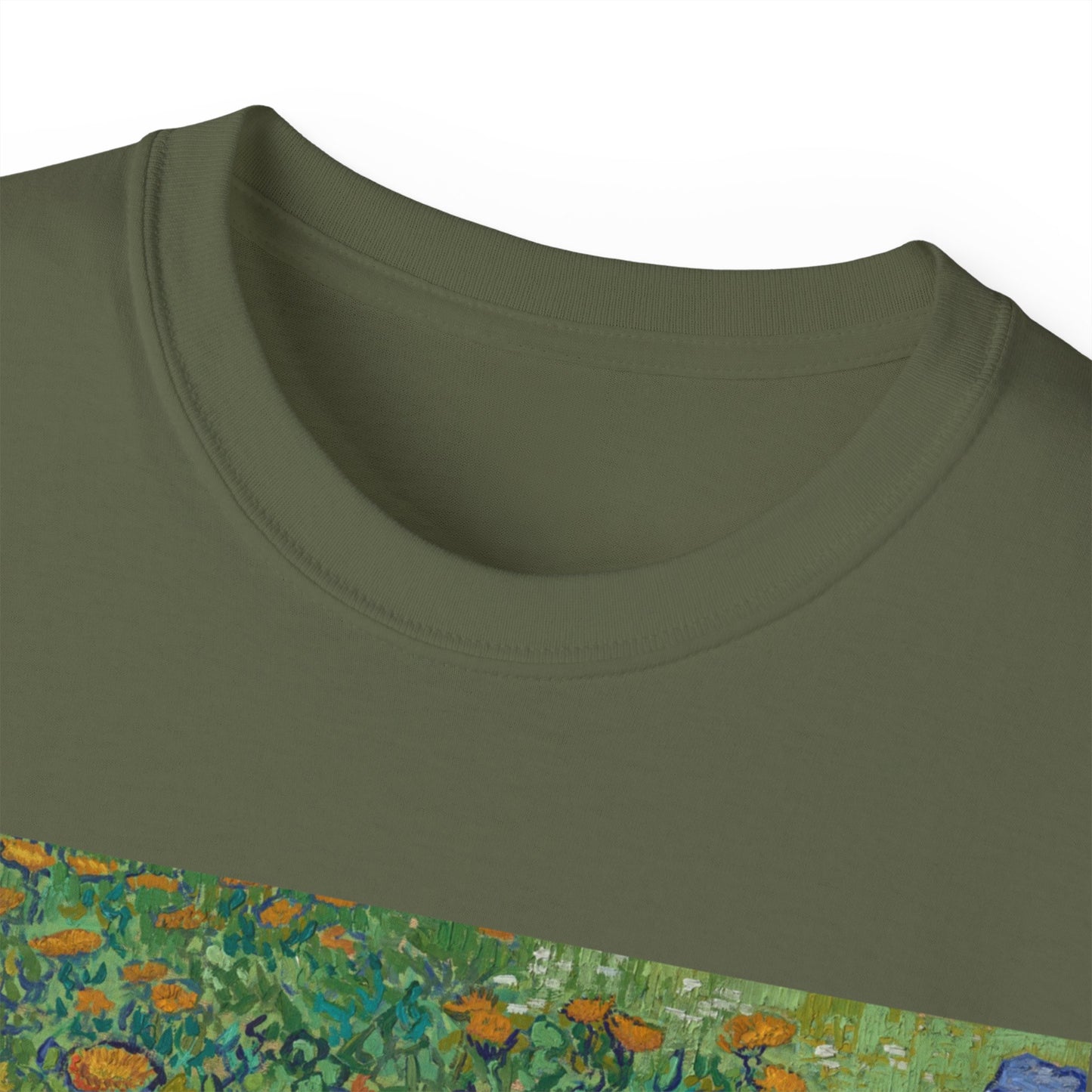 Camiseta unisex de algodón ultrafino con la imagen de los lirios rasgados de Van Gogh, 1889, UE