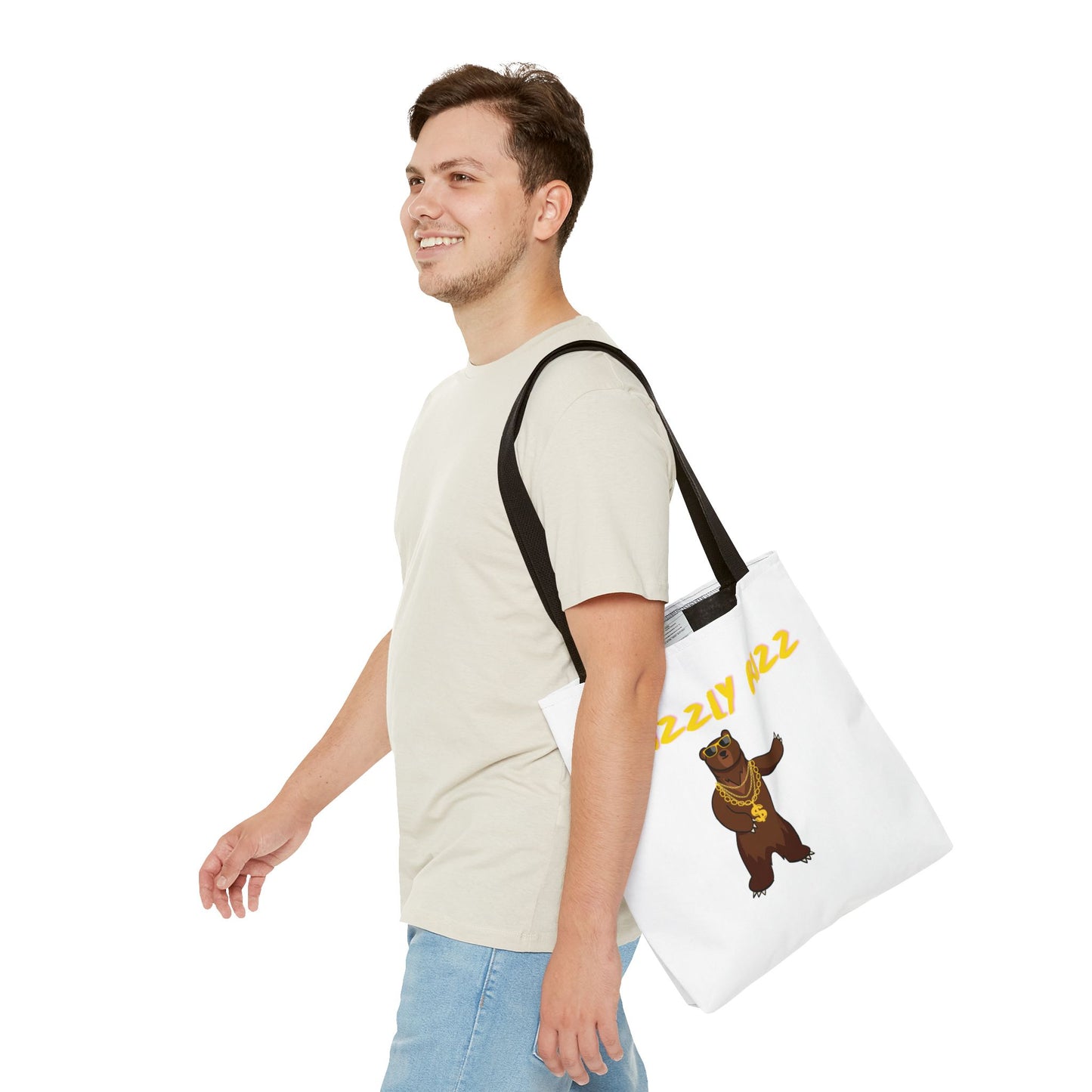 Grizzly Rizz Bear Tote Bag