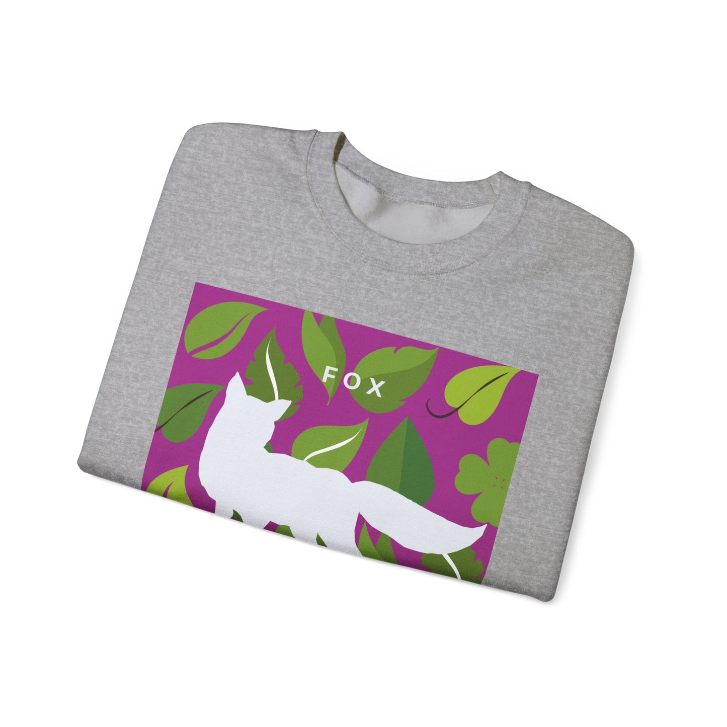 Sudadera unisex de cuello redondo y mezcla pesada Fox Lovers Club 