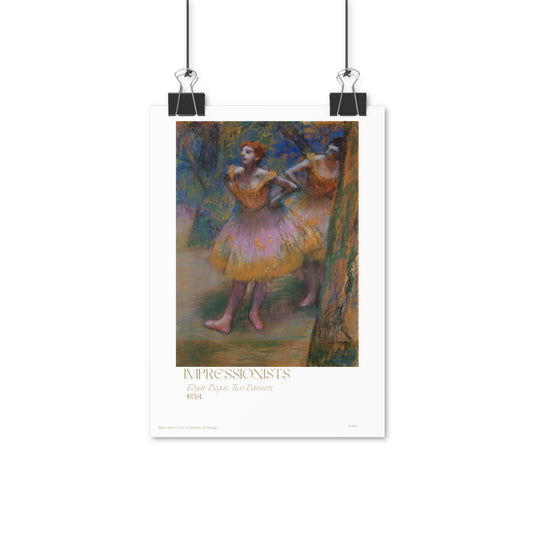 Edgar Degas, Two Dancers 1871/81 Vertical Poster EU