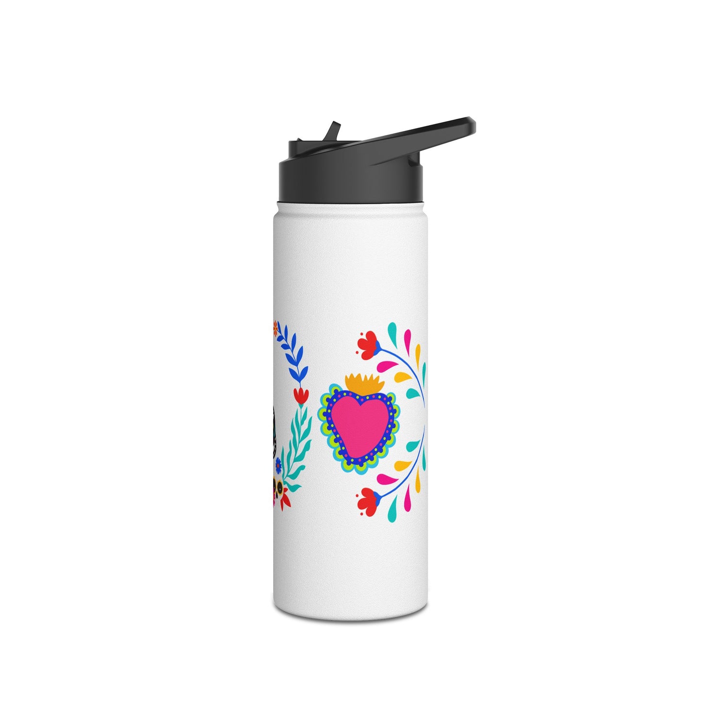 Día De La Kittie Stainless Steel Water Bottle, Standard Lid