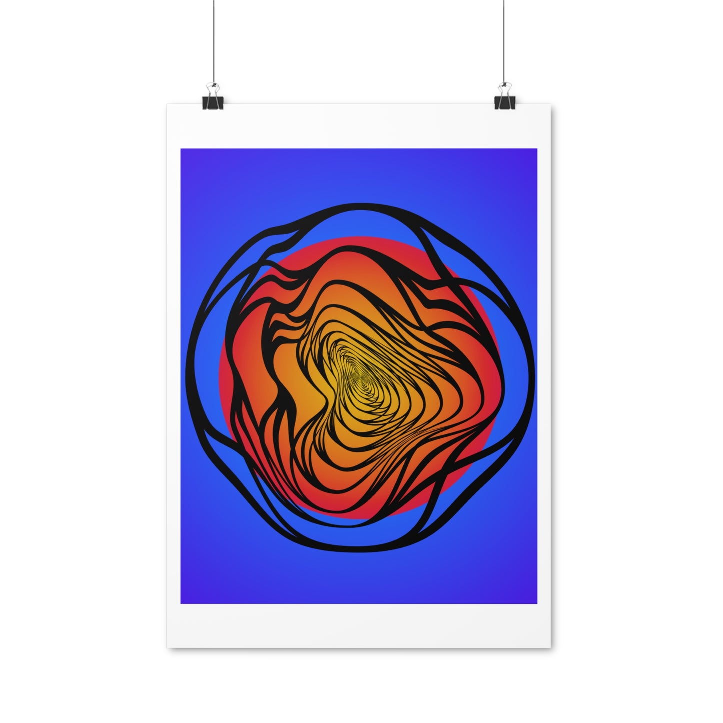 Modern Ripple Vertical Posters EU